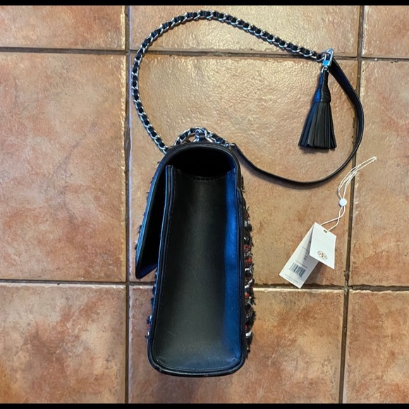 TORY BURCH FLEMING TWEED CONVERTIBLE SHOULDER BAG - Picture 10 of 13